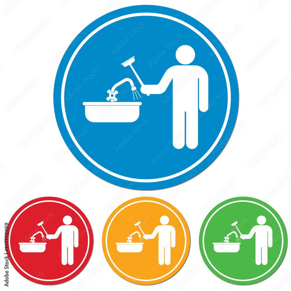 Plumbing work symbol icon Plumbing work symbol icon
