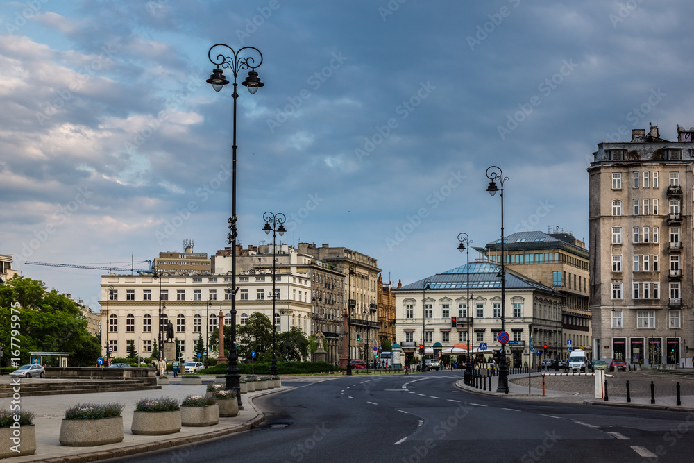 Three Crosses Square in Warsaw, Poland