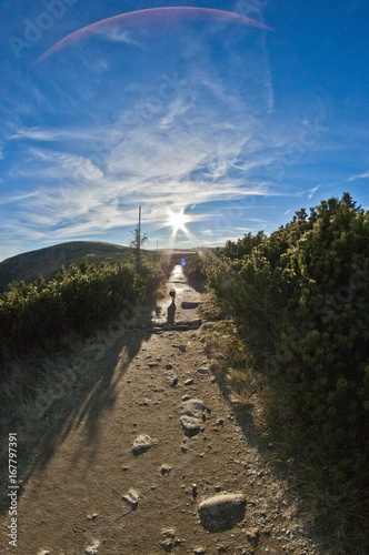 Mountain hiking