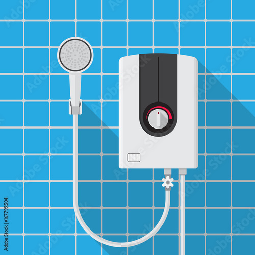 water heater vector flat design.