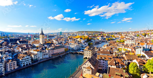 Panorama von Zürich, Schweiz
