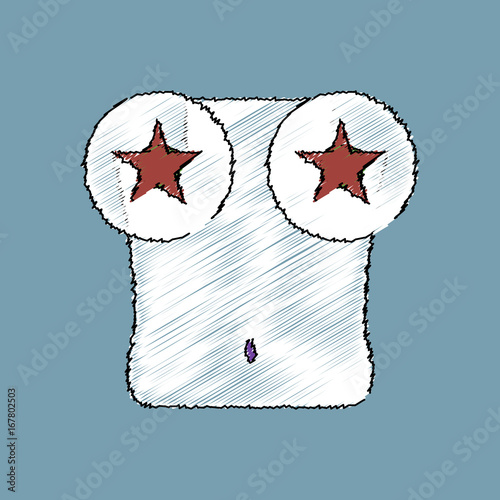 flat shading style icon boobs and stars