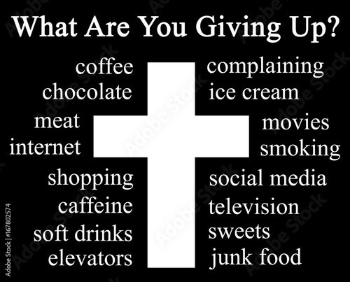 Cuadro en lienzo What Are You Giving Up for Lent?