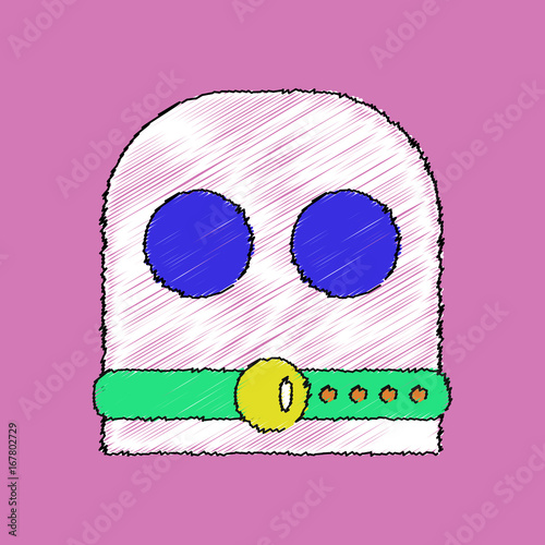 flat shading style icon sadomasochism mask