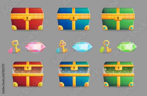 Treasure chest and its contents