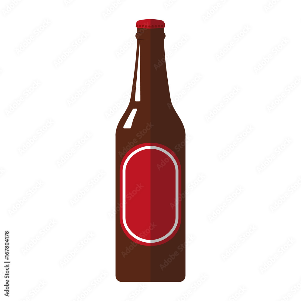 Beer bottle. Flat design.Vector. Beer bottle. Flat design.Vector.