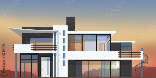 Maison - architecture - immobilier - façade - moderne - contemporaine - habitation - architecte