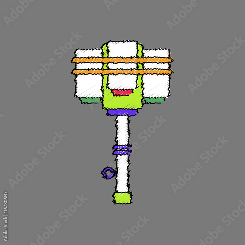 flat shading style icon old anti tank grenade