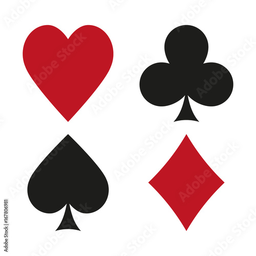 Card suit.Vector. 