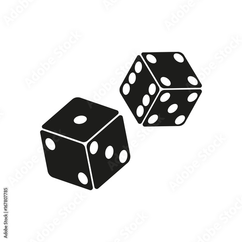 Dice. Vector.