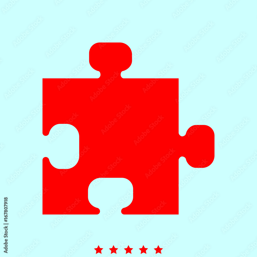 The puzzle it is color icon . The puzzle it is color icon .