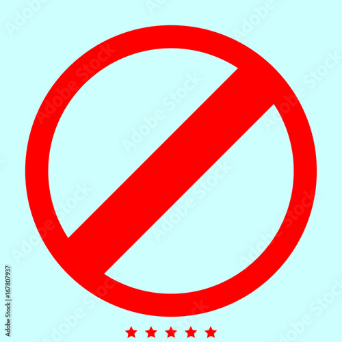 Sign entry prohibited it is color icon . Free Download Sign entry prohibited it is color icon . - GFXLoad