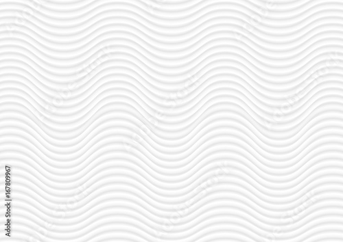 Abstract white waves and lines vector pattern