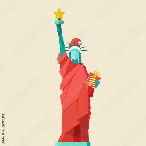 Santa Statue of liberty