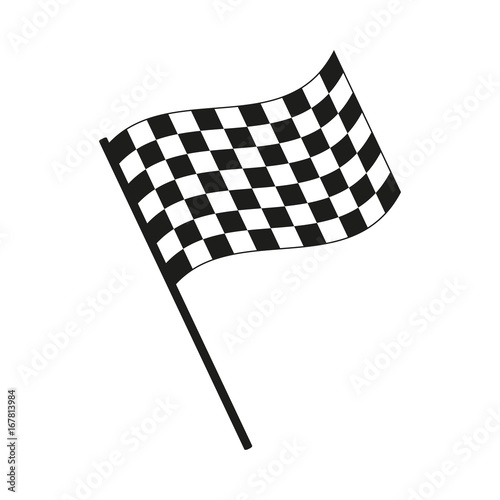 Racing flag, vector.