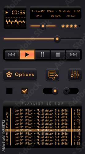 Audio player template.