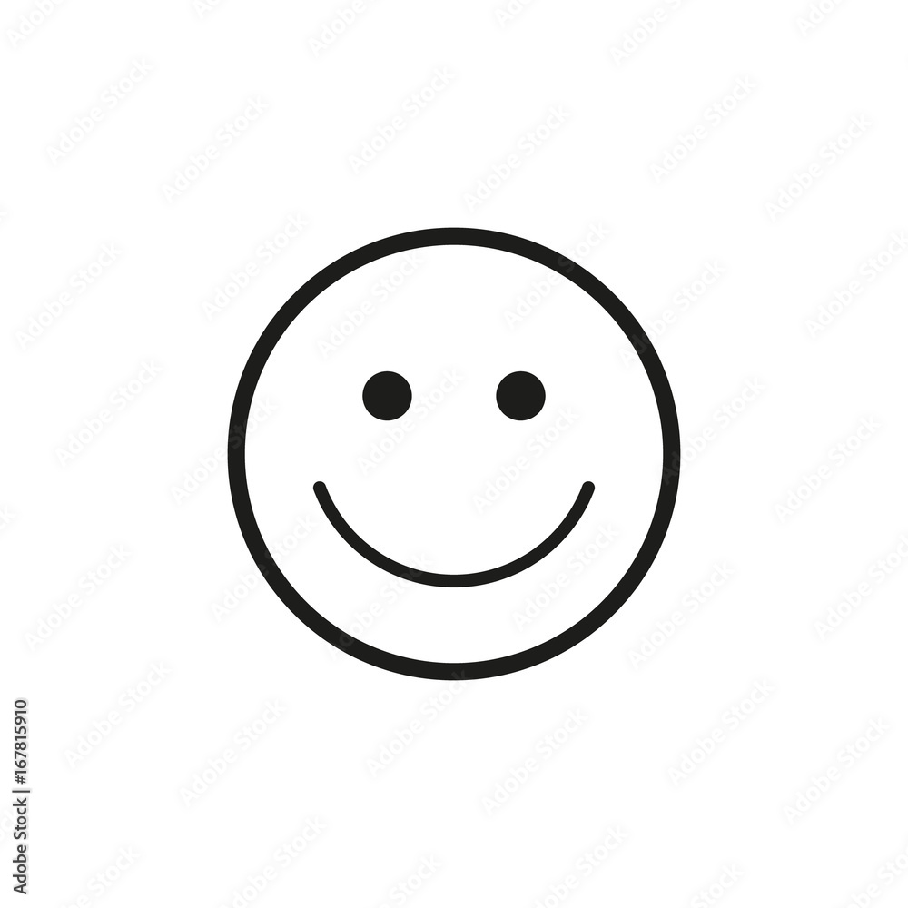 Obraz premium Smile sign. Vector.
