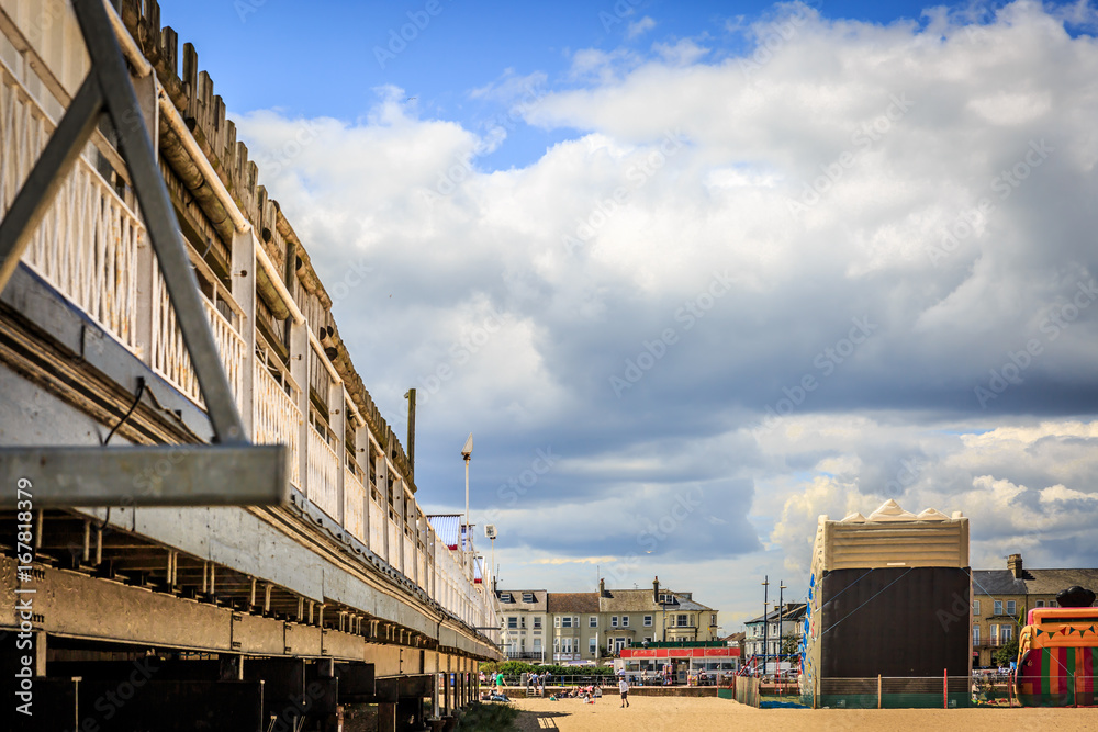 Beautiful view of the jetty in the town of Great Yarmouth