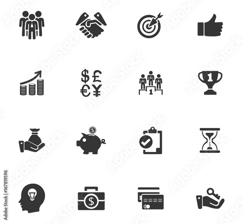 Business icons set