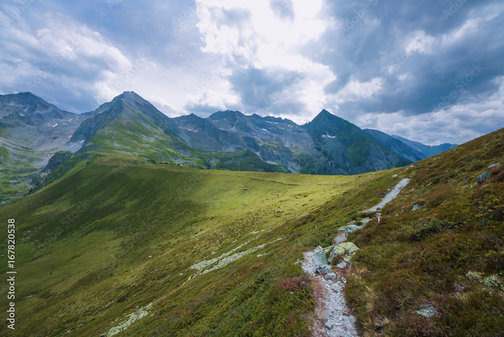 Tettensjoch in Austrian Alps Tettensjoch in Austrian Alps