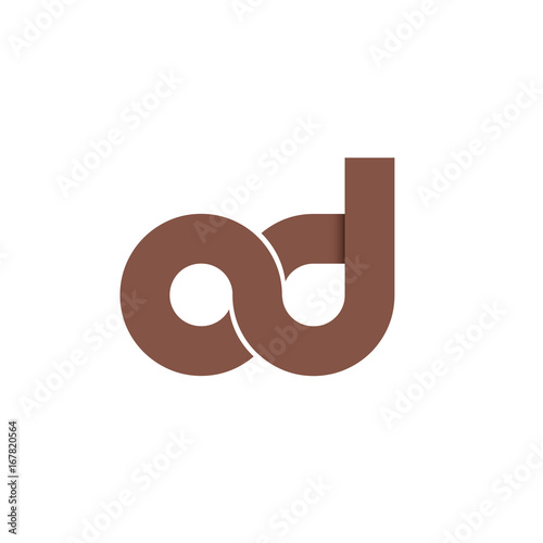Initial Letter OD Rounded Lowercase Logo