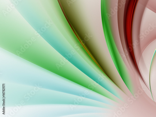 Abstract fractal background 3D rendering