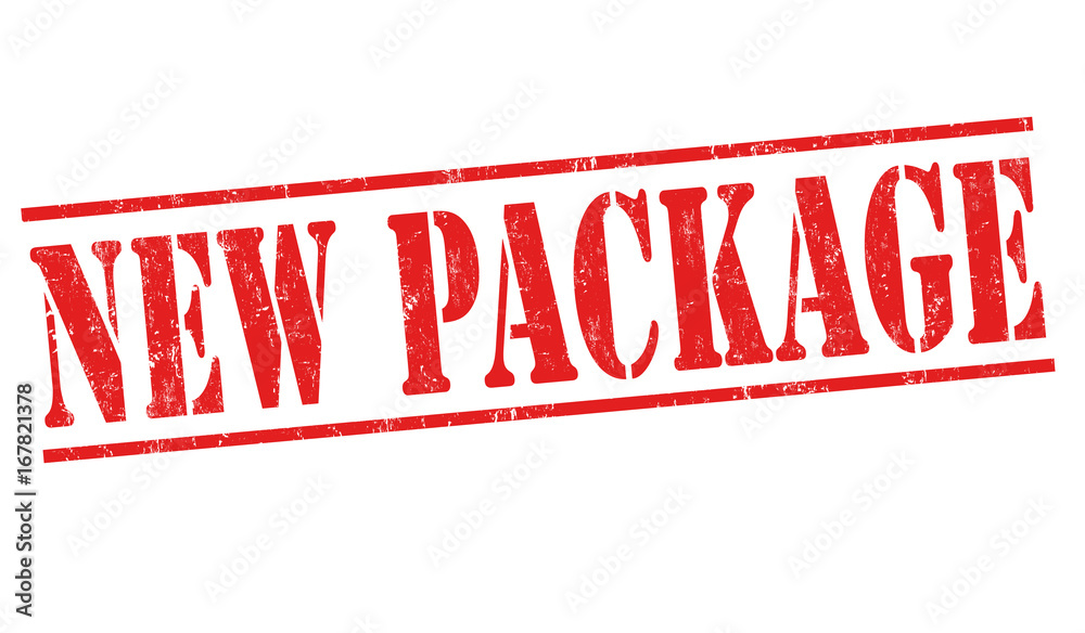 New package sign or stamp New package sign or stamp
