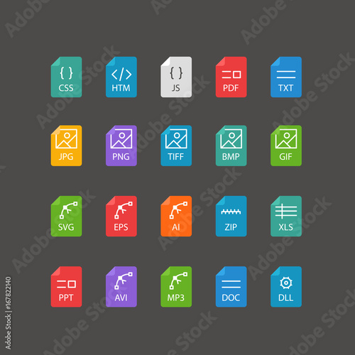 Different trendy outline icons collection. Web and mobile app thin line icons