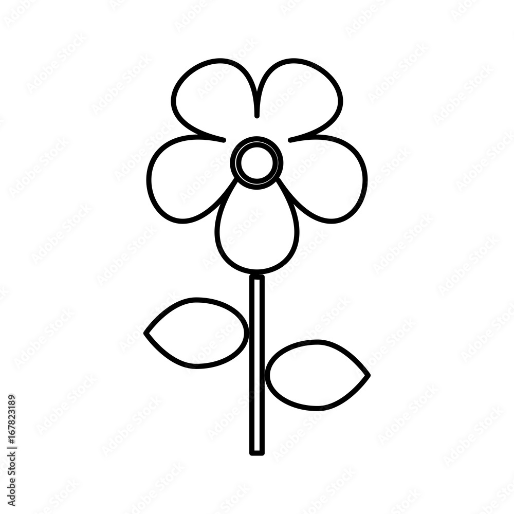 Flower black color icon . Flower black color icon .