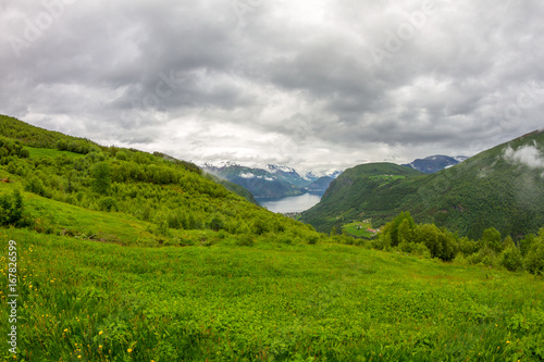 Norwegian nature with a fjord