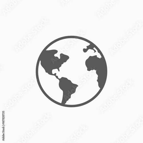 world, earth, globe icon