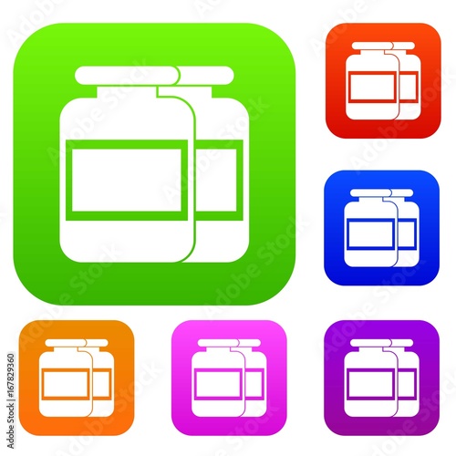 Nutritional supplement for athletes set collection