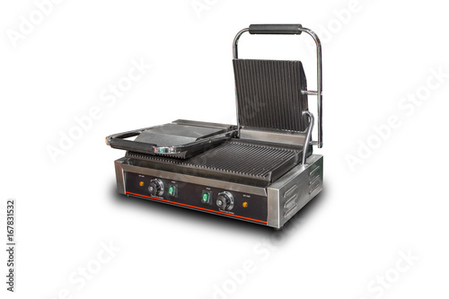 Electric grill on a white background