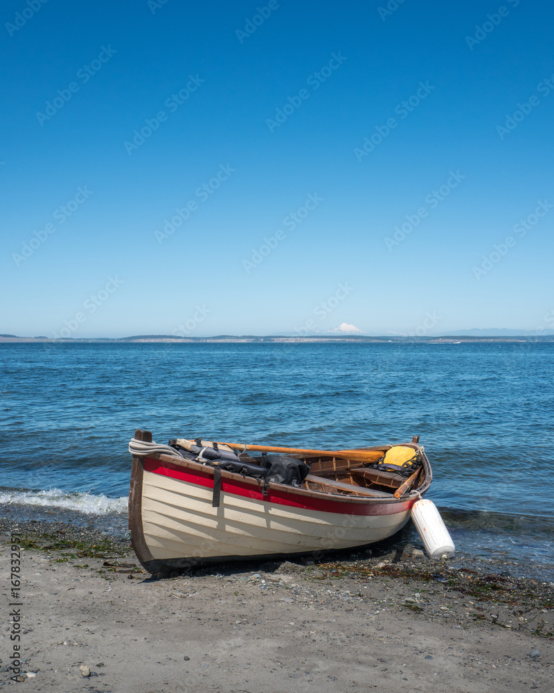 Rowboat on Beach