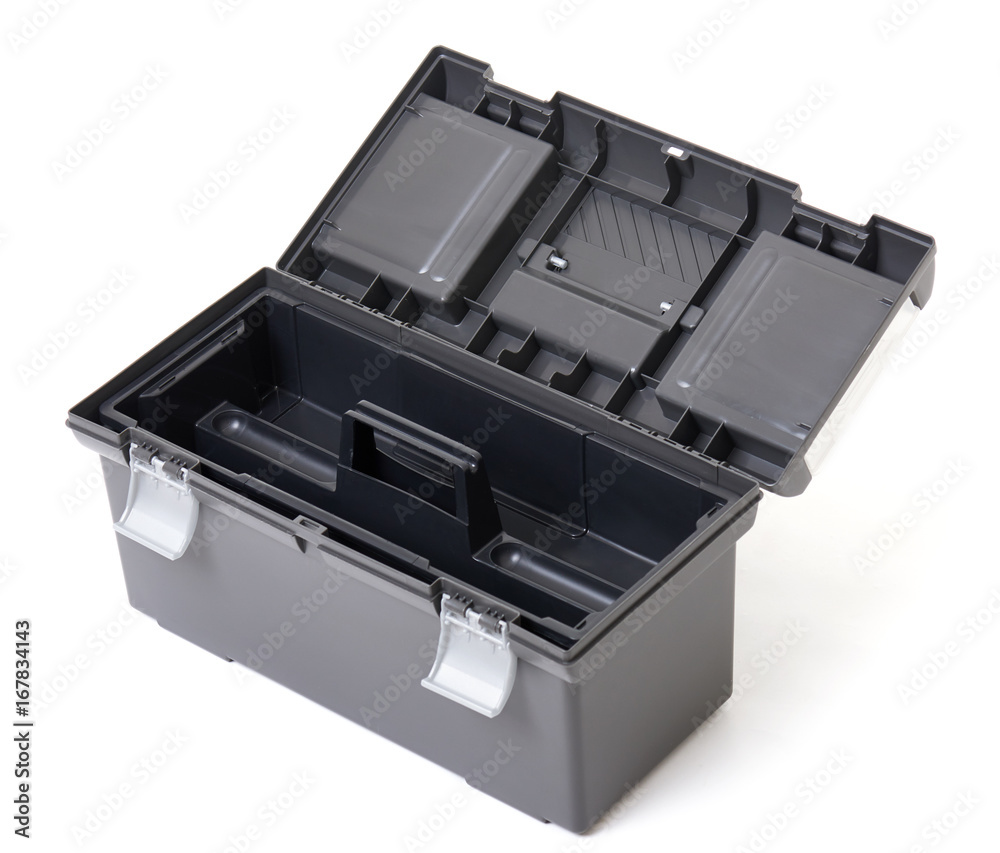 Toolbox, isolated object photo, white background Toolbox, isolated object photo, white background