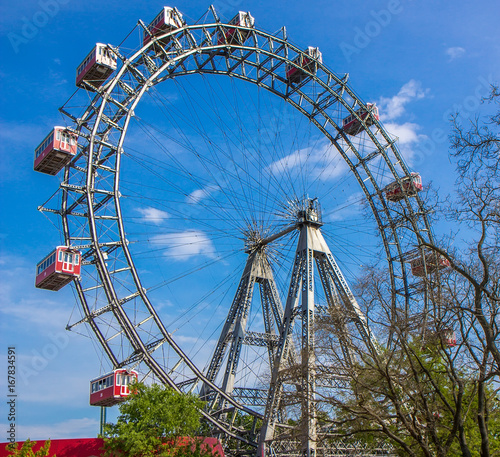 Ferris wheel in the Prater park in Vienna, Austria