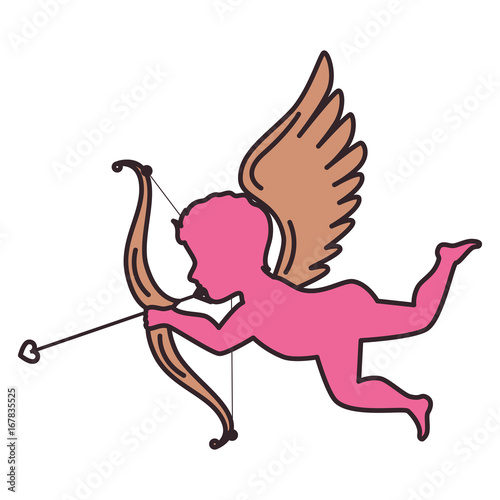 cupid angel isolated icon vector illustration design