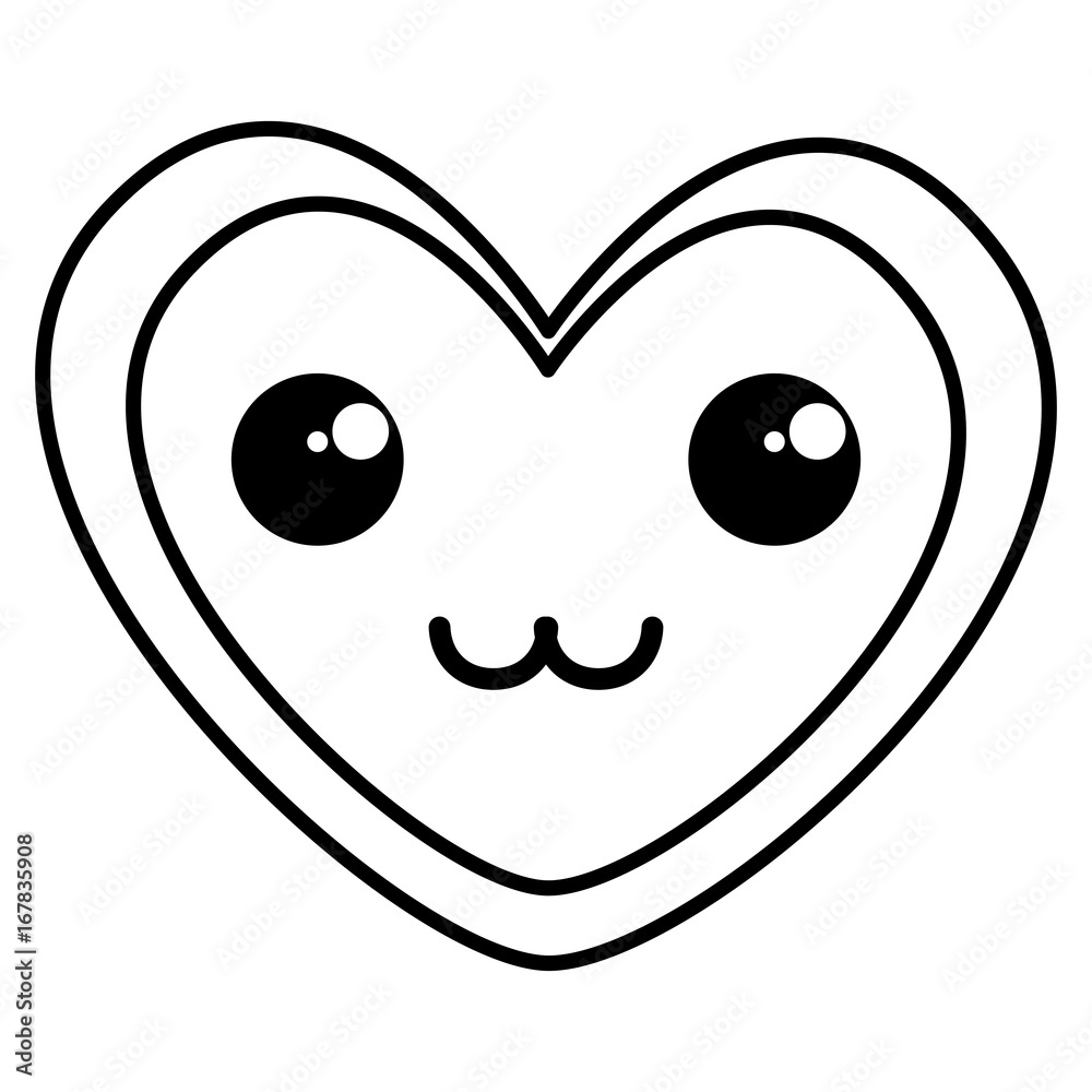 heart love card kawaii character vector illustration design heart love card kawaii character vector illustration design