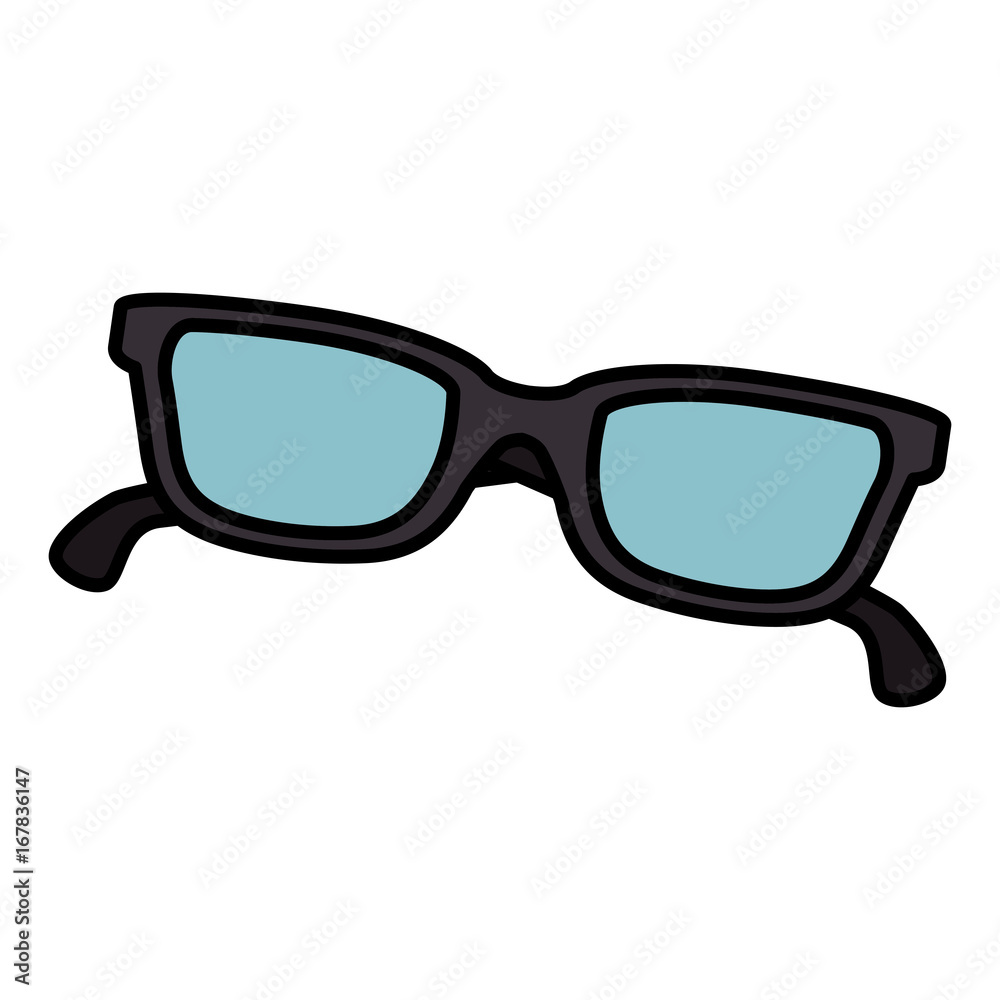 Fototapeta premium eye glasses isolated icon vector illustration design