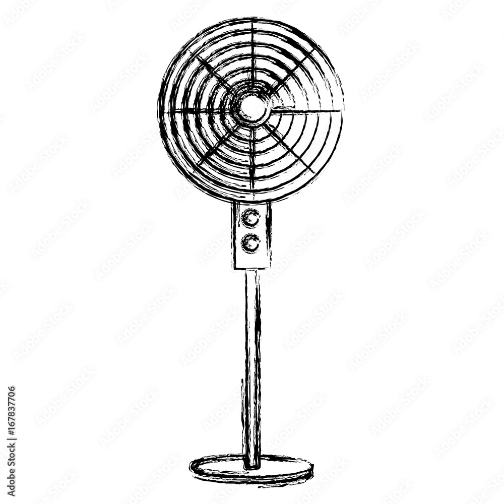 electric fan isolated icon vector illustration design