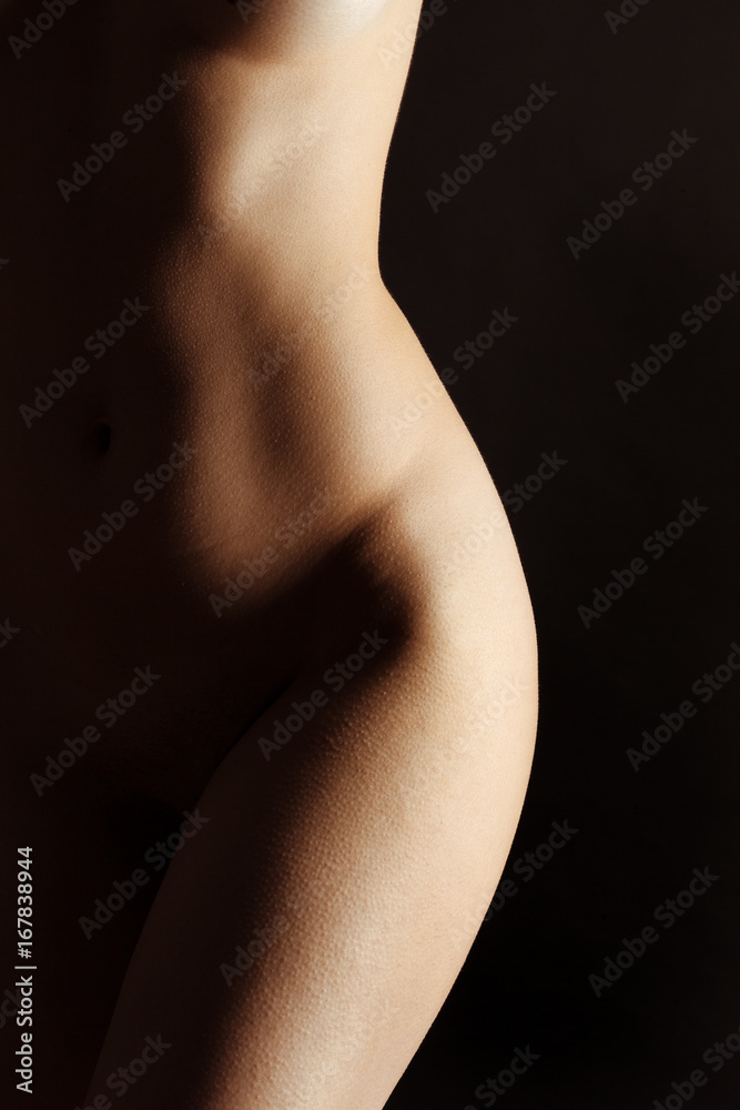 Sexy body nude woman. Naked sensual beautiful girl foto de Stock | Adobe  Stock
