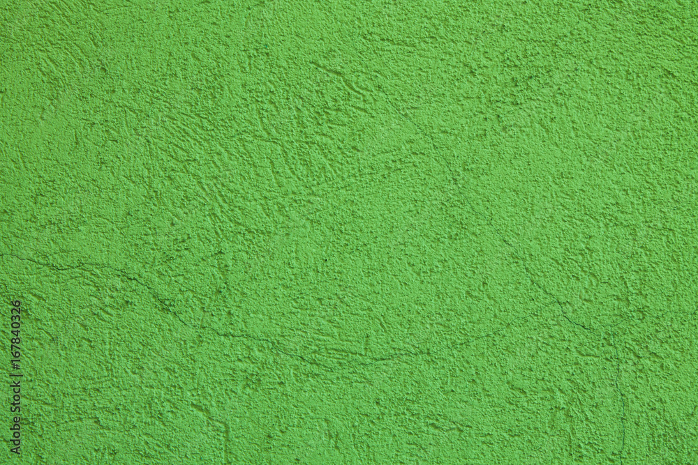 Wall background, green colored texture