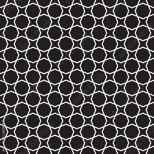 Seamless abstract geometric vintage octagon pattern background