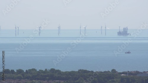 Rampion Wind Farm under construction off the Sussex coast photo