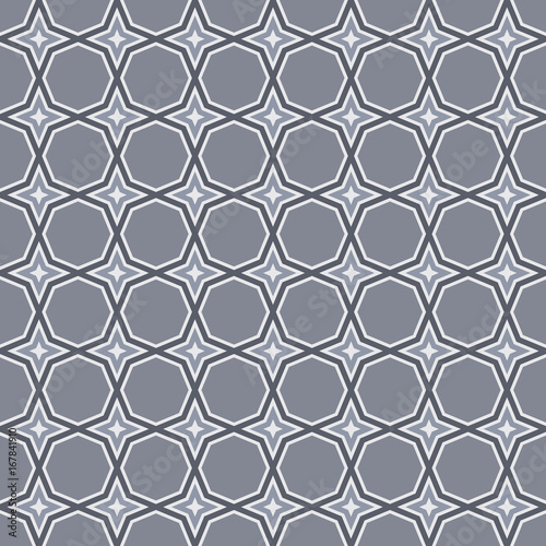 Fototapeta Naklejka Na Ścianę i Meble -  Seamless abstract geometric vintage octagon pattern