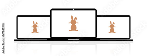 Laptop Banner - Osterhase