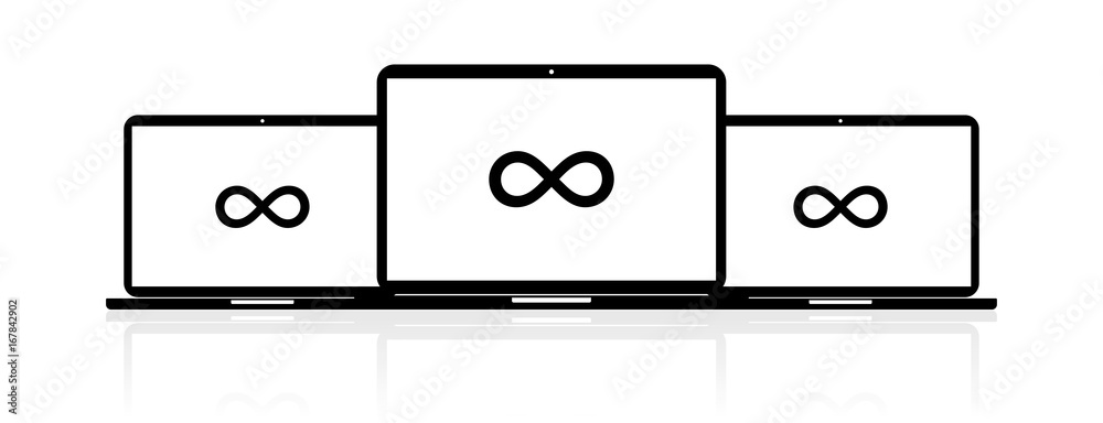 Laptop Banner - Unendlichkeit