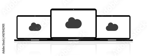 Laptop Banner - Wolke