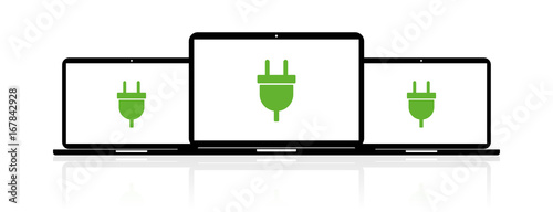 Laptop Banner - Stecker