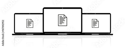 Laptop Banner - Dokument